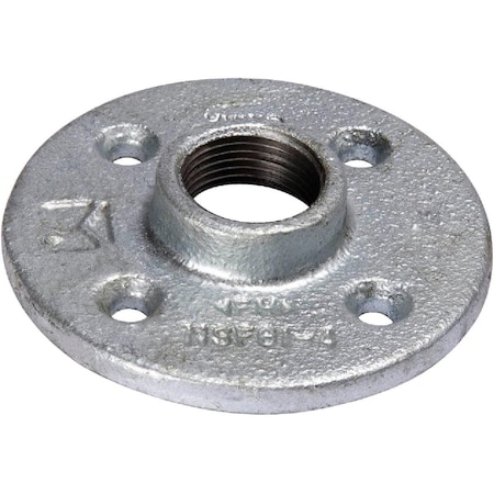 Southland 3/4 In. Malleable Iron Galvanized Floor Flange 511-604BG
